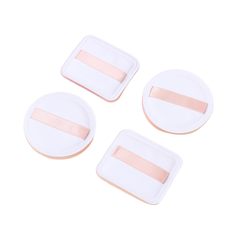 Polvo de marshmallow super grueso redondo cuadrado triángulo esponja polvo de aire almohadilla de aire no se pega polvo herramientas de maquillaje al por mayor