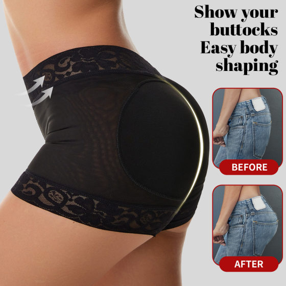 European and American Cross-border Hip Pants Women's Bottoming Hip Boom Fake Butt Panties Body Shaping Boxer
