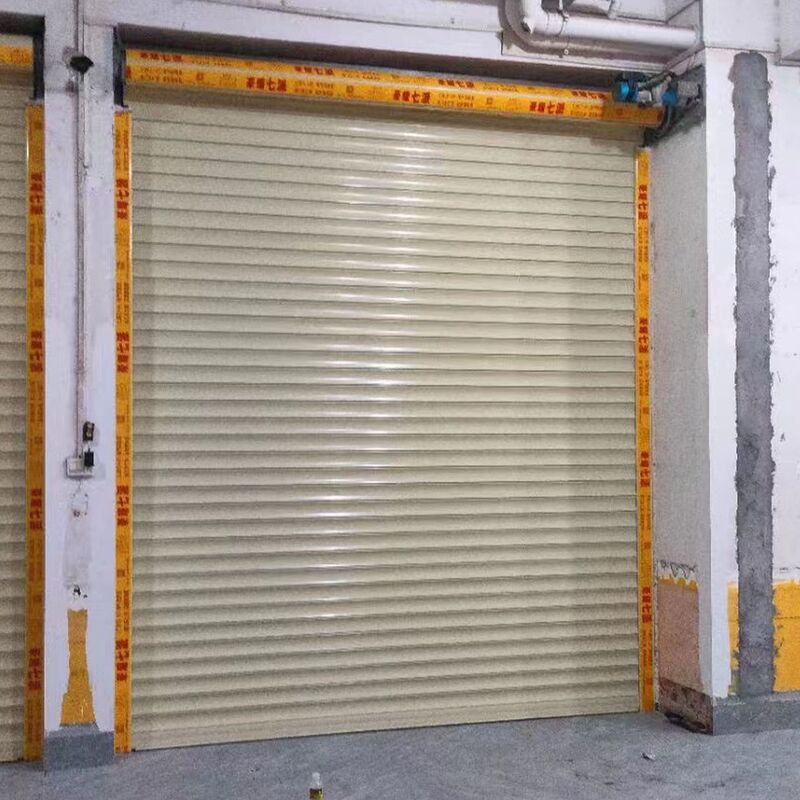 Hubei Wuhan factory produces wholesale electric aluminum alloy rolling gate automatic remote control fireproof anti-theft entrance door