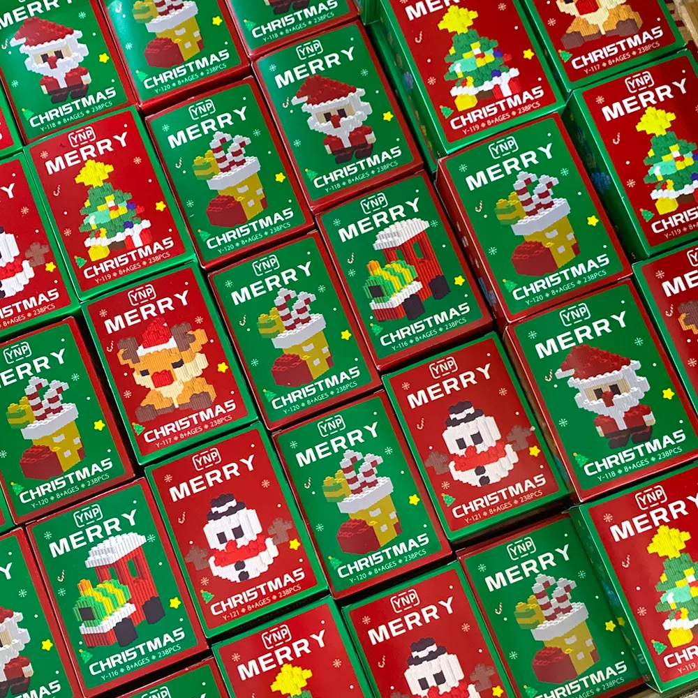 圣诞礼物兼容乐高积木圣诞老人圣诞树拼装玩具儿童节日益智积木