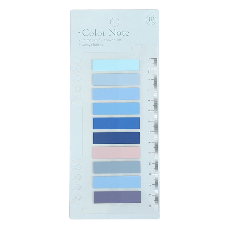 Morandi etiqueta de índice de color PET nota adhesiva ins estilo traje de color combinación de libro de notas de papel n veces etiqueta