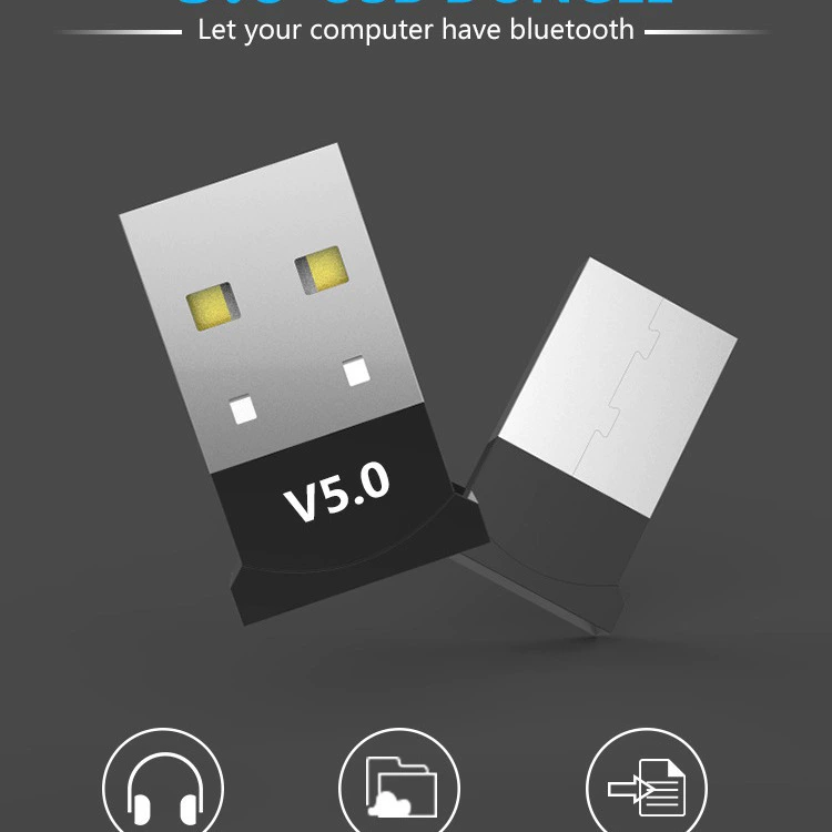 Адаптер Bluetooth 5.0 Plug-in and Play Компьютерный передатчик USB-адаптер Bluetooth Адаптер беспроводной передачи