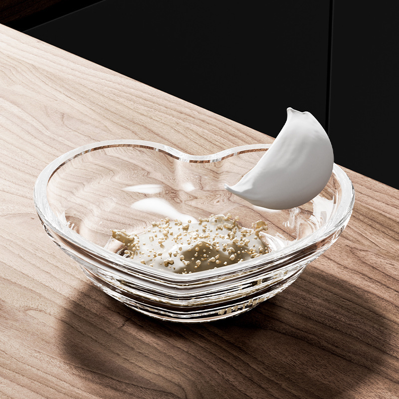 家用加厚玻璃餐具味碟心形小碟子火锅调料碗酱料碟调味碟醋碟批发|undefined