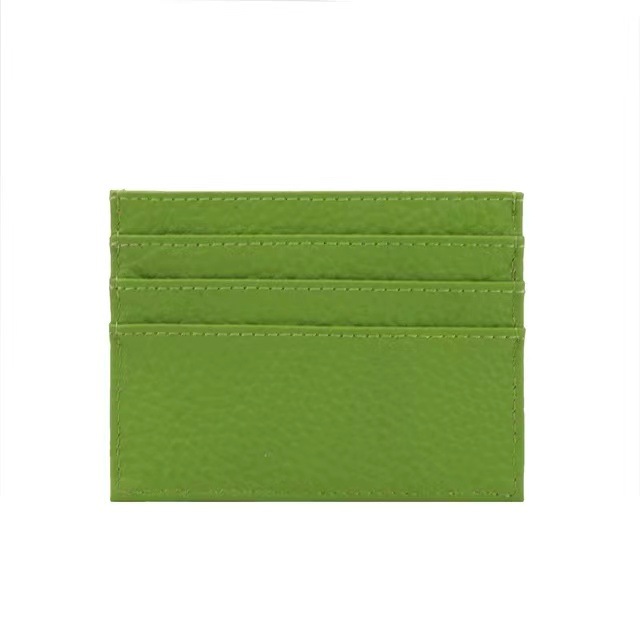 Unisex Solid Color Leather Open Card Holders display picture 5