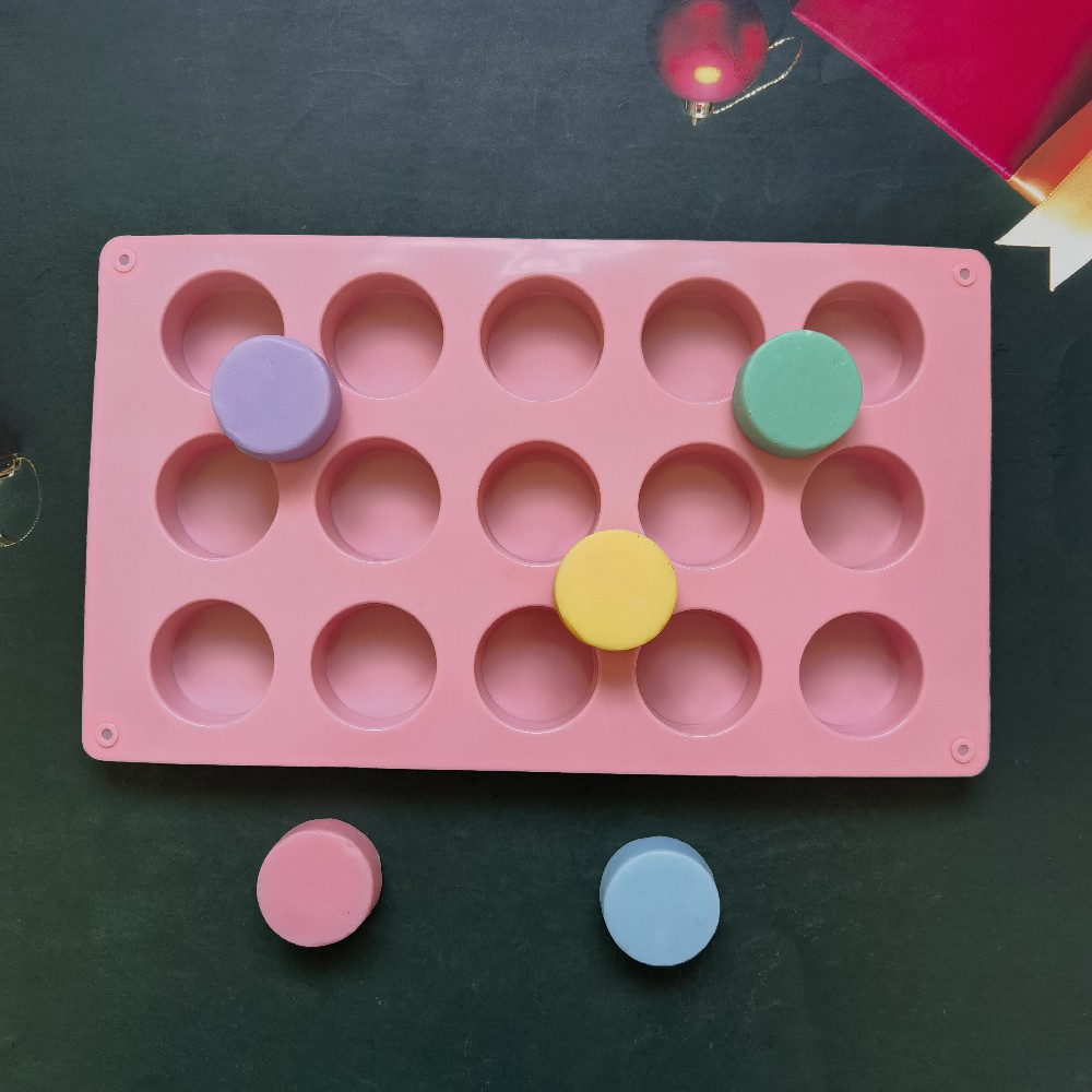 15 cilindro pequeño 217 molde de silicona pastel helado pudín molde de postre jabón utensilios