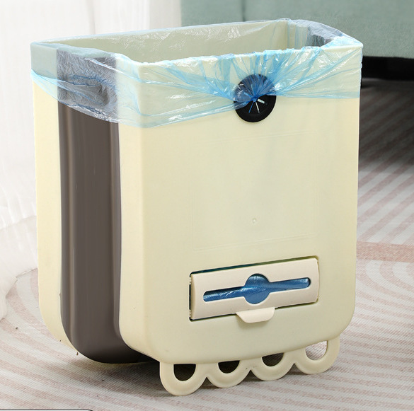 キッチンゴミ箱卸売りプラスチック壁掛け式折り畳み可能多機能家庭用大型キッチンキャビネット扉棚|undefined
