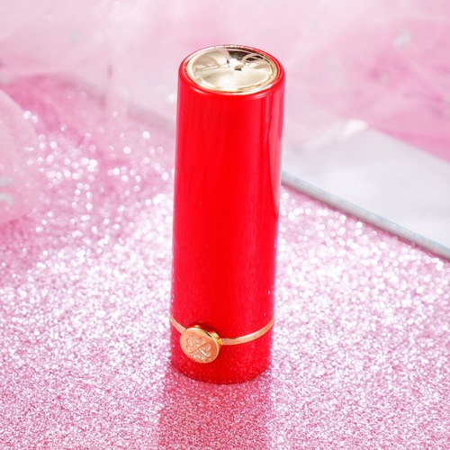Lipstick tube empty gold top piece lipstick empty tube gold waist strap with flowers round lipstick lip balm tube wholesale