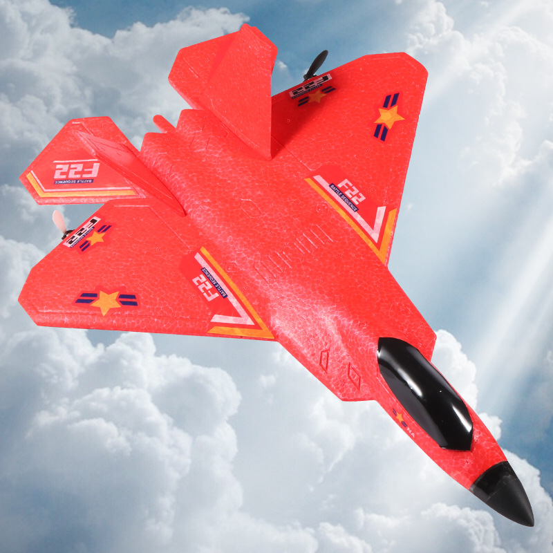 F22 model aircraft remote control aircraft fighter electric foam aircraft children's toy unmanned fixed wing glider