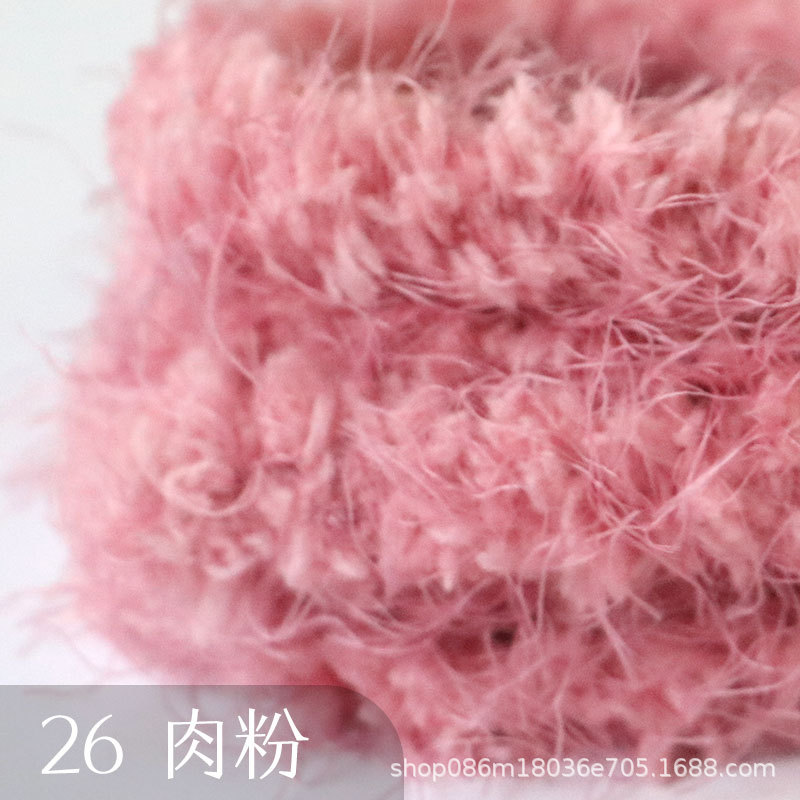 Suministro directo de fábrica 15mm de lana larga felpa trenzado palo súper grueso súper denso hecho a mano DIY pequeño perro de leche Raíz de pelo