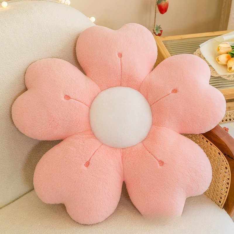 Small Chrysanthemum Office Cushion Pillow Sofa Pillow Car Balcony Tatami Bay Window Flower Cushion Sunflower