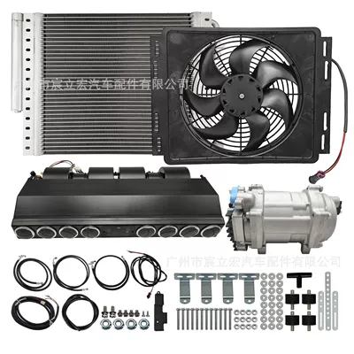 Cooling for Cars, Trucks, Vans, Automotive air conditioning - 12v-eight-hole-beu-868l-left-hand-drive-single-cooling-air-conditioning-kit-assembly-beu868l-set-01-1
