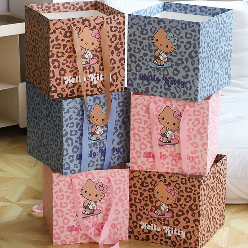 Подарочные пакеты с леопардовым принтом и KT Cat