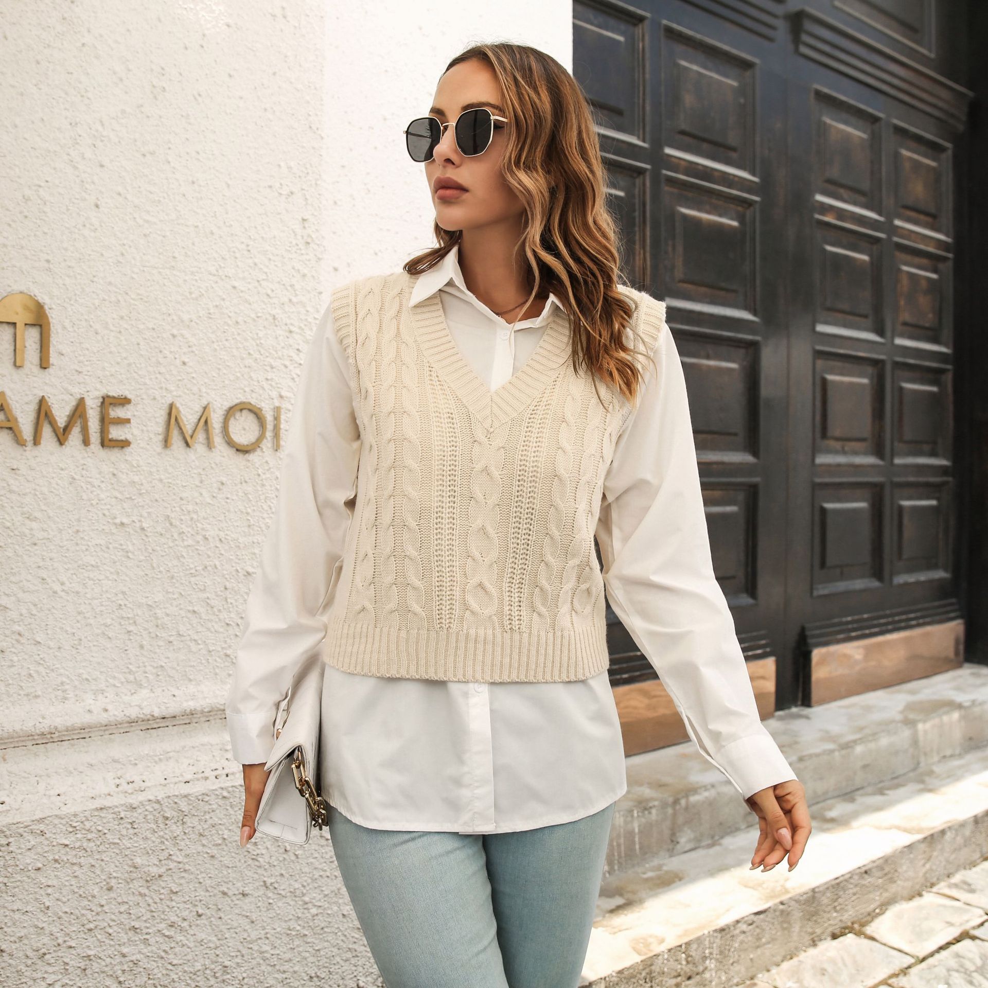 Popular Vest Sweater Women Vest Autumn Winter Knitwear Sweater 5 Popular Vest Sweater Women Vest Autumn Winter Knitwear Sweater