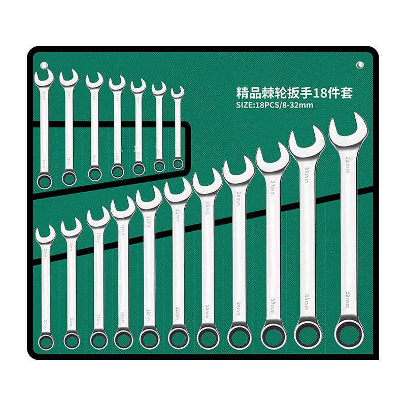 Llave de trinquete de doble propósito de acero al cromo-vanadio genuino juego de llave de doble propósito de 72 dientes llave torx juego completo de llave rápida