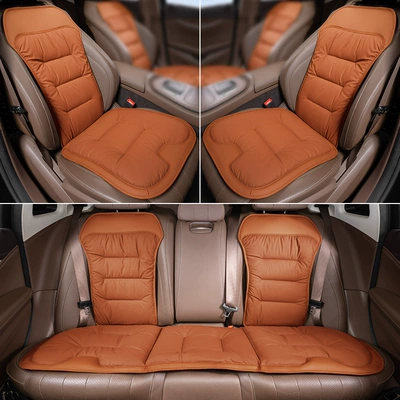 Four Seasons Pad – seat cushion of the same color - seven-piece-setfront-and-rear-seat-cushions-and-backrests-ideal-orange-unlabeled-clean-version