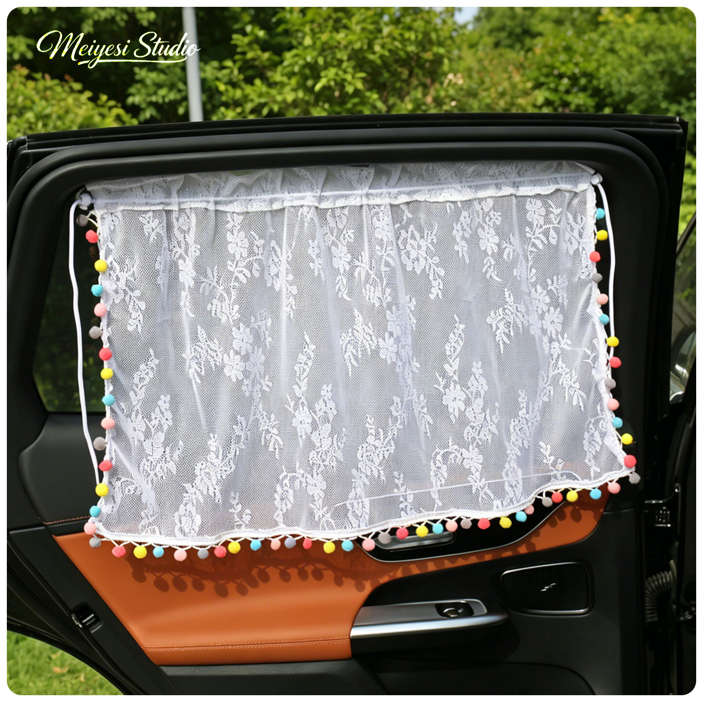 Cortina solar montada en automóviles ventana lateral trasera ventana ventosa cortina solar para niños cortina solar para automóviles para bebés cortina solar para automóviles image 7
