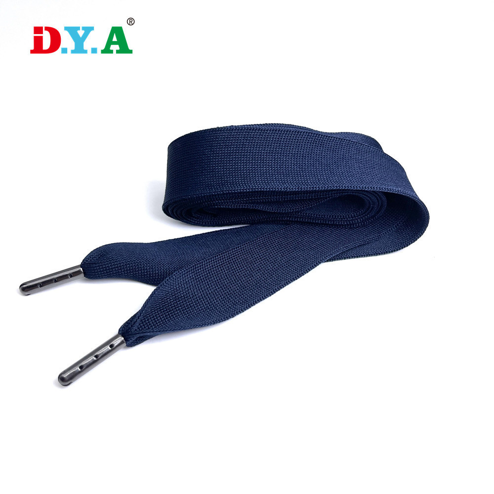 涤纶藏青色针织扁平卫衣帽绳休闲沙滩裤腰绳抽绳鞋带服装辅料