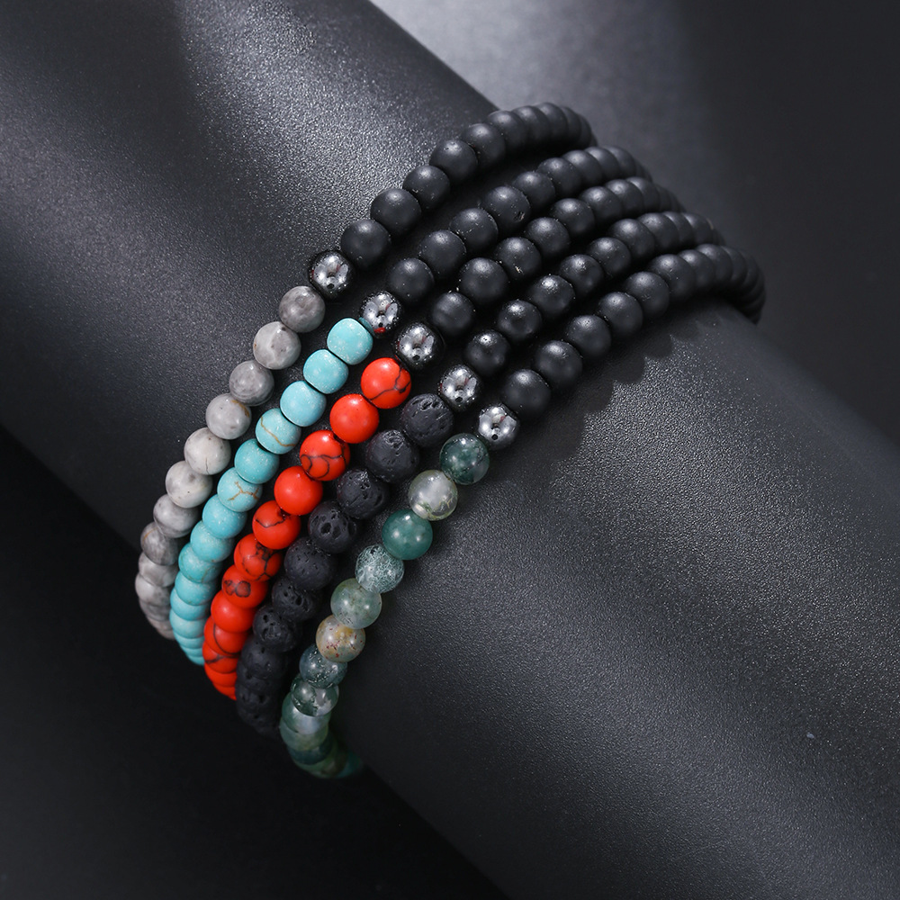 glossy small beaded bracelet for men and women