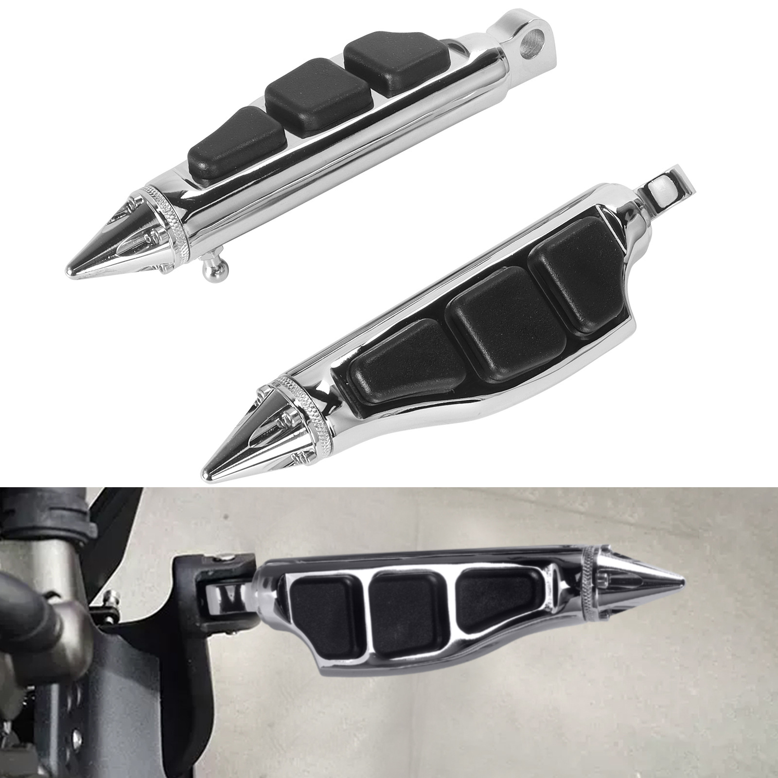 Motorcycle Modified Footrest Suitable for Harley Motorcycle Foot Pad Bracket Aluminum Alloy Foot Support Plate