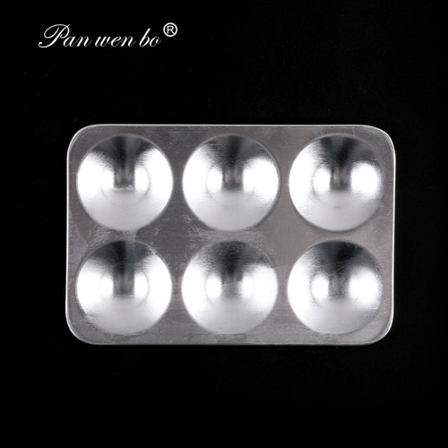 Aluminum palette simple palette easy washable rectangular watercolor paint board art painting supplies tools
