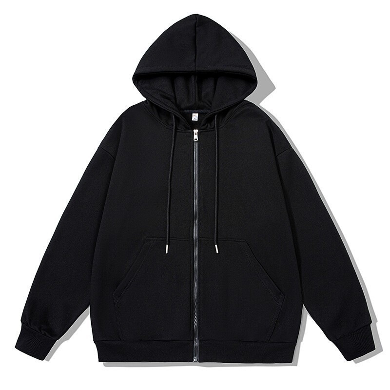 Foreign Trade Unisex Trendy Brand Zip-Up Hoodie with Long Zipper, Spring and Autumn Fashion Men's Casual Versatile Jacket, Wholesale from Manufacturer