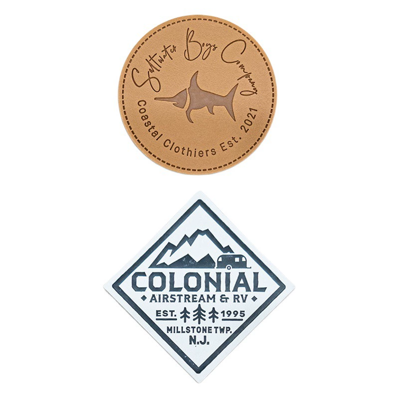 PU кожаная этикетка образец оптовые сумки джинсы Талия бренд кожаная бирка логотип тисненый верхний слой кожаная этикетка