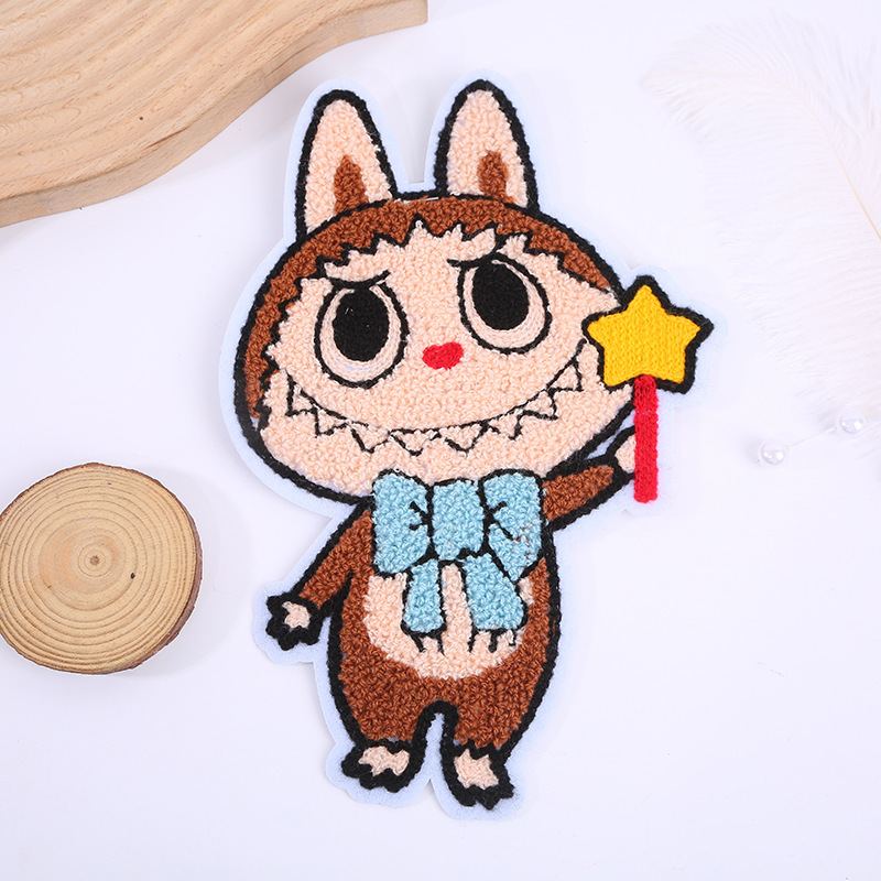 新しいタオル刺繍かわいいラブ布衣類アクセサリーパッチ布ステッカー DIY バッグ刺繍スタンプ装飾ステッカー|undefined