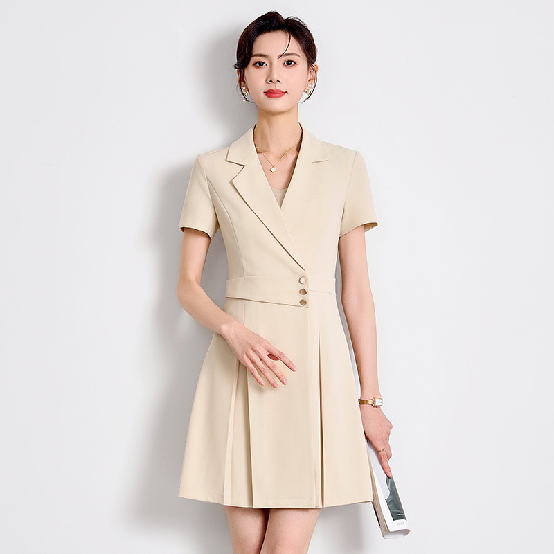 Little Man Suit dress Women's Summer Temperament Commuter Broadcasting Host Dress Formal Occasion Professional Dress