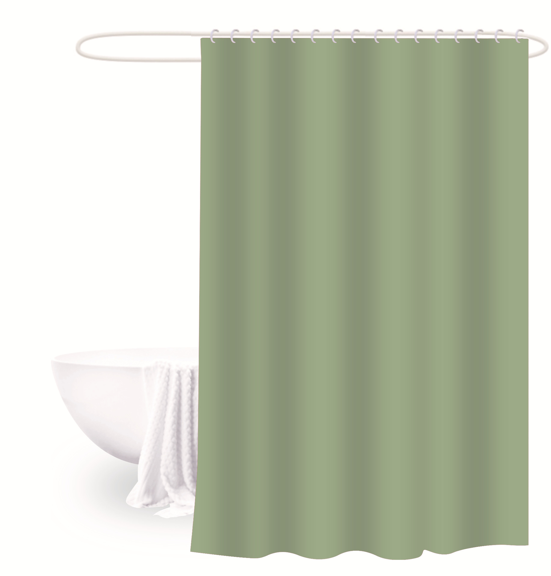 180X180 Cortina de ducha de color sólido PEVA cortina de baño impermeable cortina colgante cortina de Venta caliente cortina de partición impermeable a prueba de moho