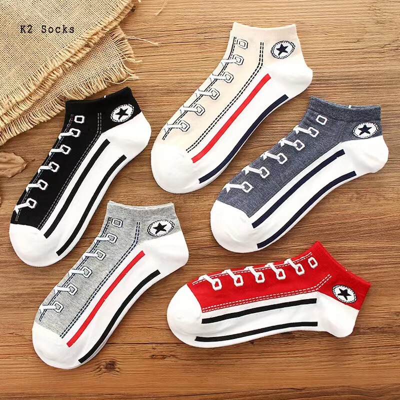 AliExpress Amazon canvas shoes short socks men and women casual sports cotton socks college style lovers fun wholesale AliExpress Amazon canvas shoes short socks men and women casual sports cotton socks college style lovers fun wholesale