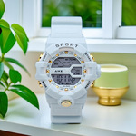 新款爱刻AIKE大字手表中学生男女青少年多功能运动防水电子表