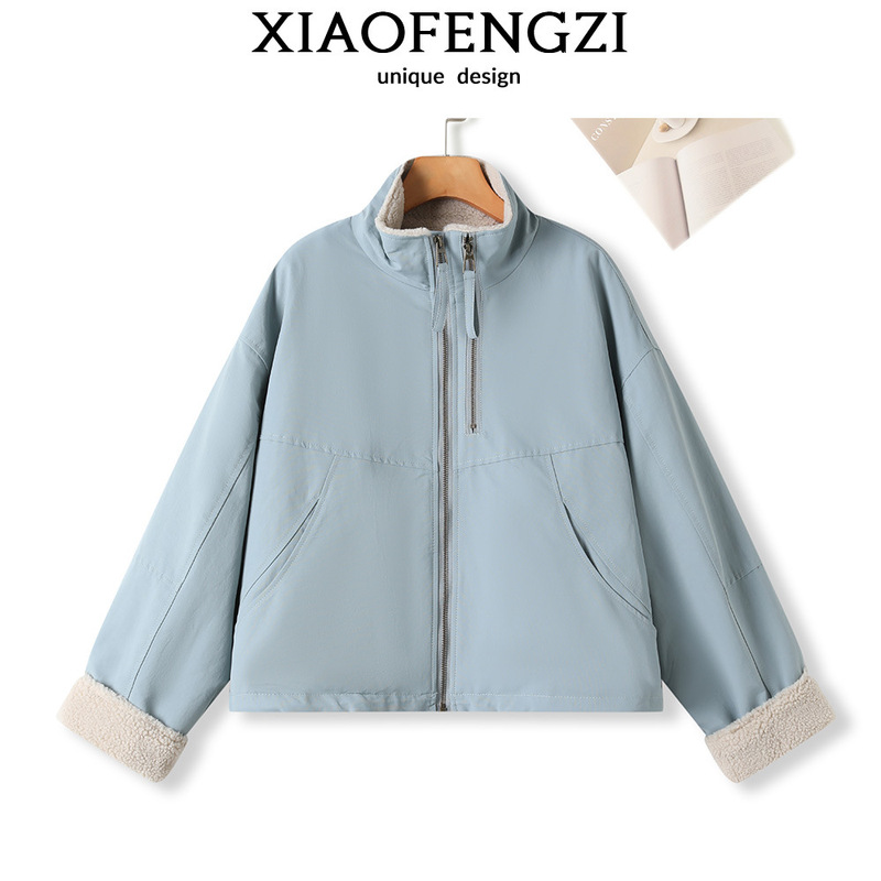 品牌订单！原版原料~加绒加厚/颗粒绒派克服女-091|undefined