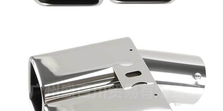 Suitable for factory direct sales Alfa square mouth tail mouth modification Alpha stainless steel car tail throat exhaust pipe