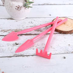 迷你三件套盆栽綠植鏟耙鍬鋤頭多肉種植種工具塑料三件套兒童玩具