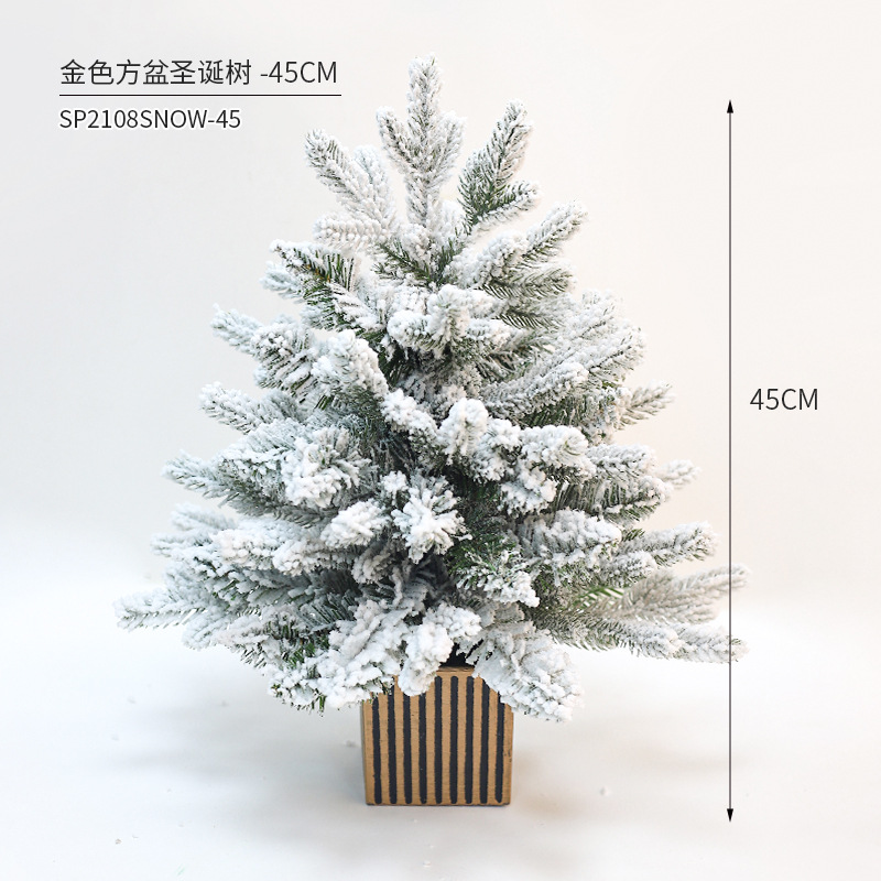 Todo el árbol de Navidad PE Simulación de pino de Navidad decoración sala de estar en el hogar decoración del comedor escenas de vacaciones al por mayor