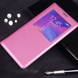 适用于三星 Note4 N910 N910F  手机壳智能保护皮套一件代发优惠