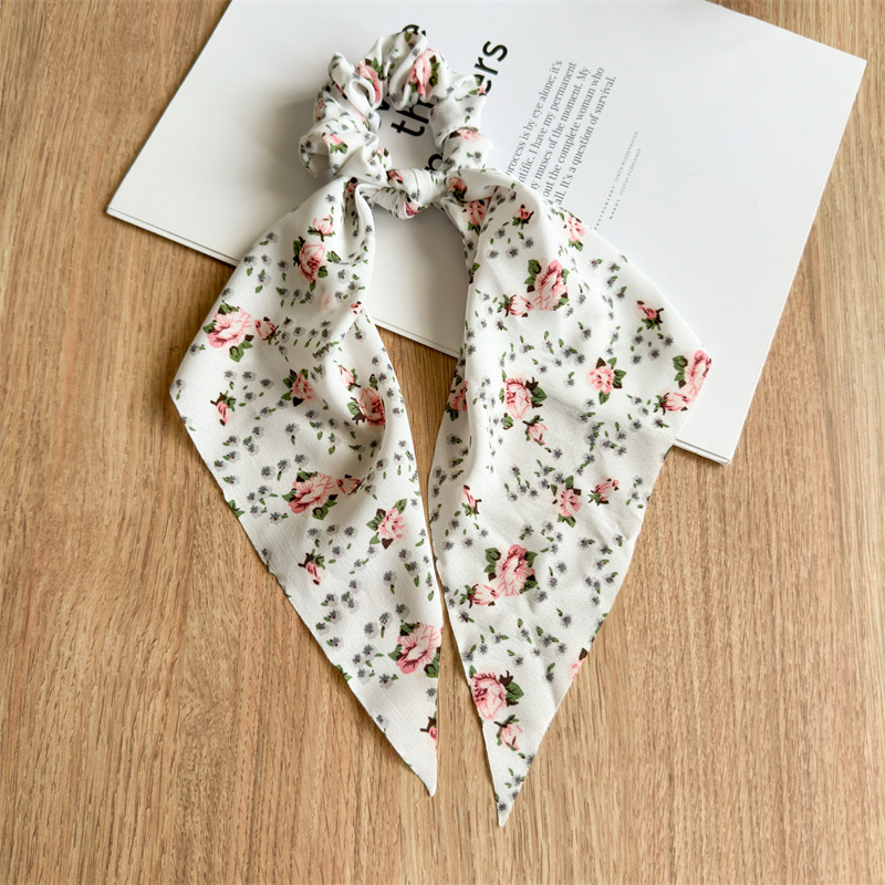 18g Weight Hair Tie Hair Accessories Type 1 Piece Quantity Casual, Holiday, Street Occasion Cloth Material Flower Pattern All Seasons Season Women's Gender Elegant, Sweet, Simple Style Style Elegant Sweet Simple Style Women's Flower Cloth Hair Tie 11