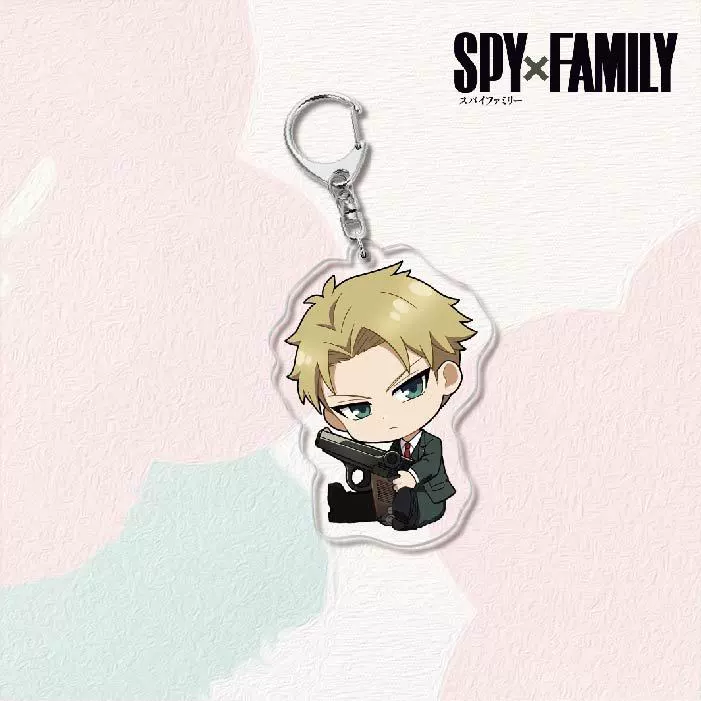 Акриловый брелок для ключей (SPY×FAMILY) — двусторонняя миниатюрная подвеска, полупрозрачная двусторонняя печать