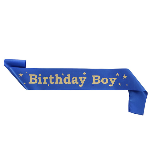 Birthday party blue starry sky crown shoulder strap etiquette belt birthday boy birthday boy jewelry belt