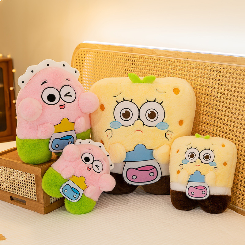 Nuevo juguete de peluche de dibujos animados de SpongeBob SquarePants Pai Big Star Baby Doll Regalo para novia