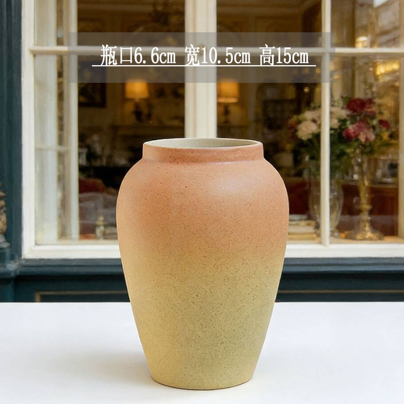 Kiln-turned vase-(sunset)