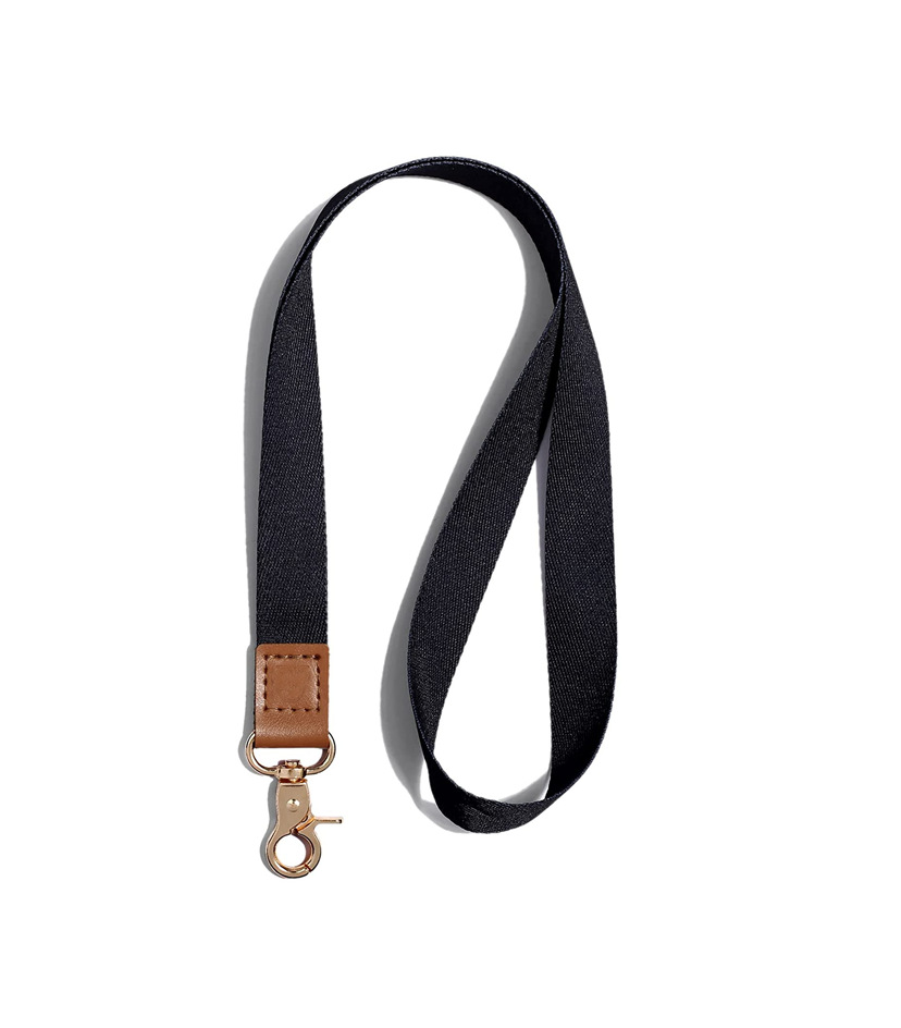 Suministro directo de fábrica transferencia térmica llavero cordón perezoso cuero poliéster correa de muñeca Halter teléfono móvil insignia cordón largo