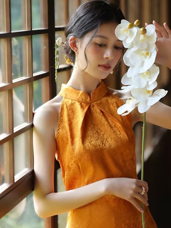 新中式新娘拍照道具蝴蝶兰折扇手捧花结婚古风婚礼迎亲晨袍扇子|undefined