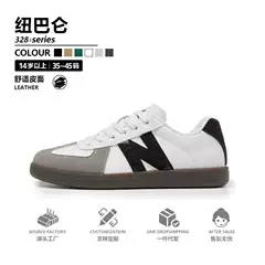 2026 New Balance Men's Stylish Court Sneakers Low-Top Casual Shoes for Women & Men Running-Inspired White Flat