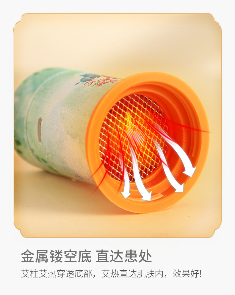 Moxibustion Tube for Women Intimate Care Home Use Low Smoke Hanging Moxa Device with 30 Moxa Sticks in use