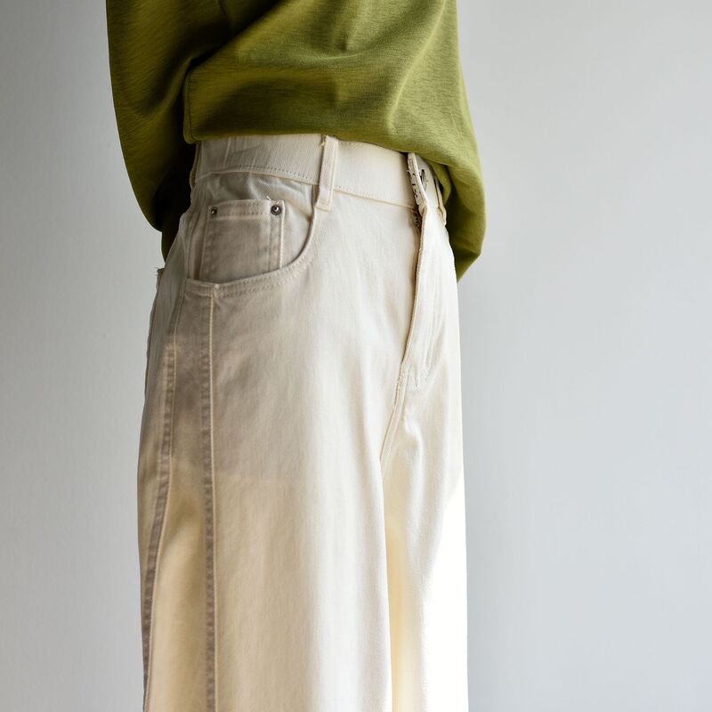 【Pure Cotton Denim Wide-Leg Pants】26 Autumn New Pure Cotton White Straight Wide-Leg Curved Long Casual Jeans 【Pure Cotton Denim Wide-Leg Pants】26 Autumn New Pure Cotton White Straight Wide-Leg Curved Long Casual Jeans