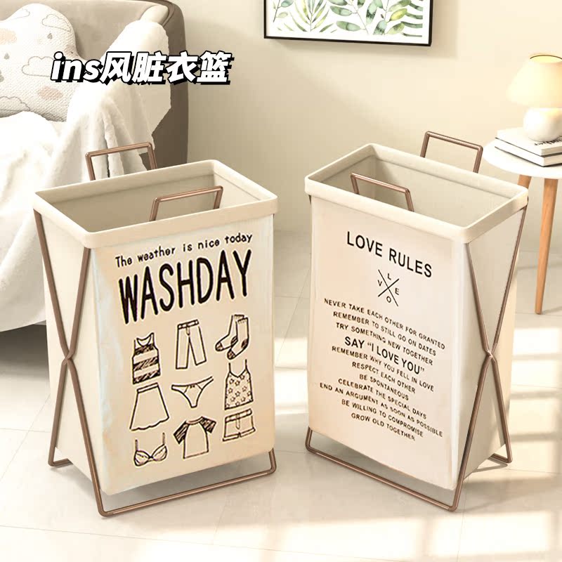 Cesta Plegable para Ropa Sucia, de Algodón y Lino, para Dormitorio