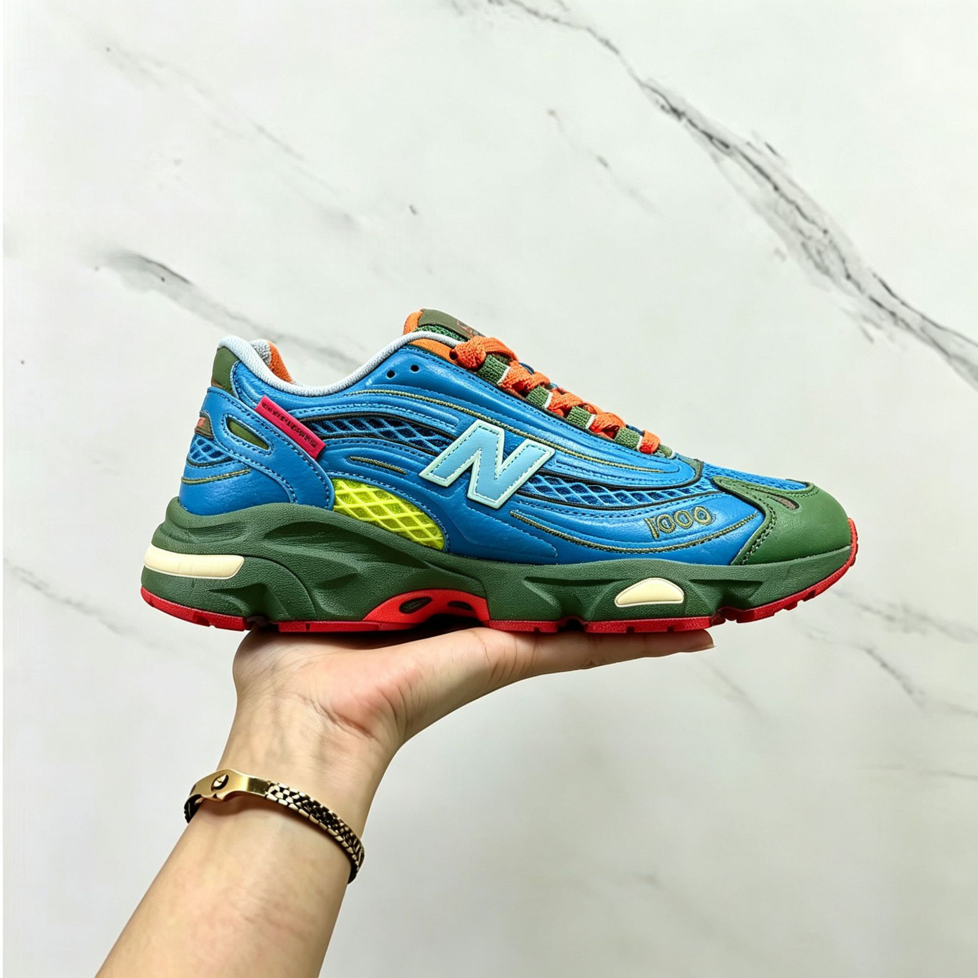Cross-border factory high-quality version of the Baleno NB1000, fashionable cushioned thick-soled casual dad shoes, versatile unisex sneakers