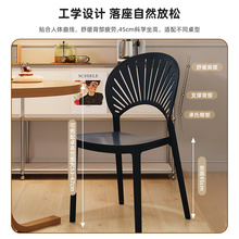 MC45塑料凳子加厚家用特厚现代简约餐椅可叠放摞叠舒服椅子高圆凳