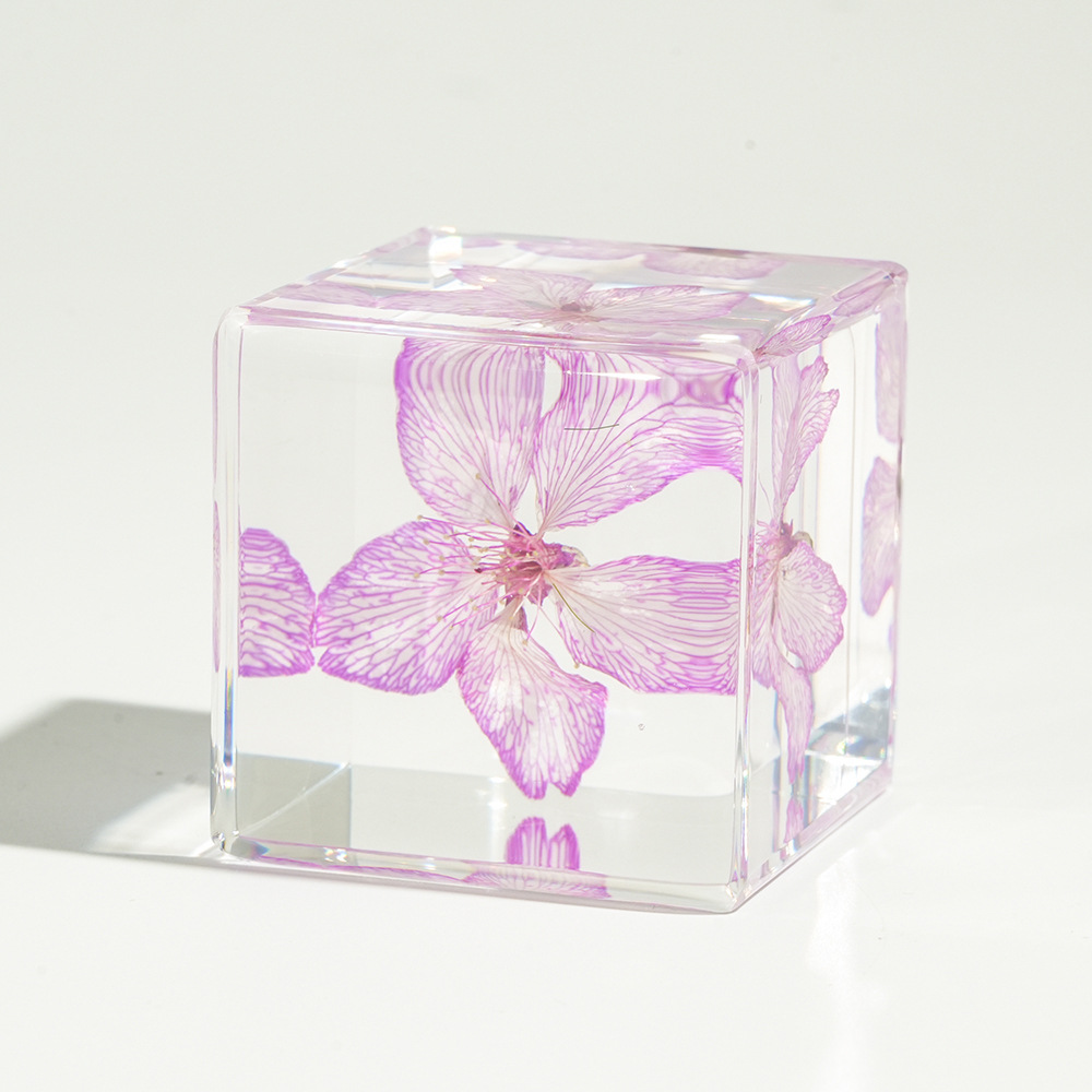 [Airplane Box] Small Cube Sakura Ornament